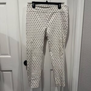 Jules & Leopold Polka Dot Pull-On Pants | XL | White & Black